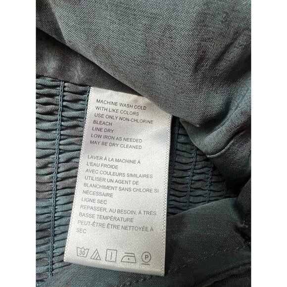 KIMCHI BLUE Womens Blue Jacquard Bow Detail CropTop, Adjustable Straps, Smocked - Picture 12 of 13